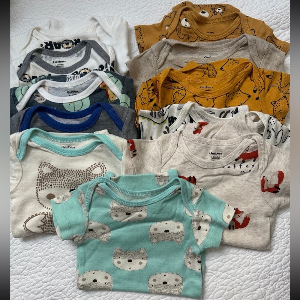 Bundle of 11 Baby Boy Variety Onesies